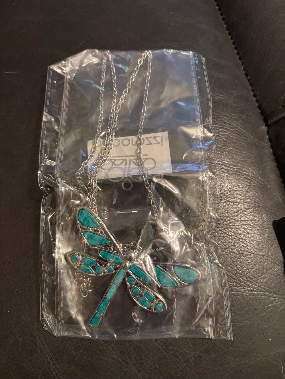 paparazzi Turquoise Dragonfly Pendant Necklace
